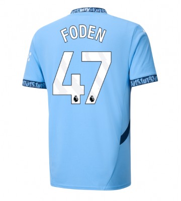 Manchester City Phil Foden #47 Primera Equipación 2024-25 Manga Corta